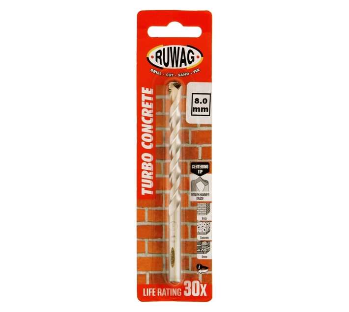 Ruwag 8mm Turbo Concrete Drill Bit