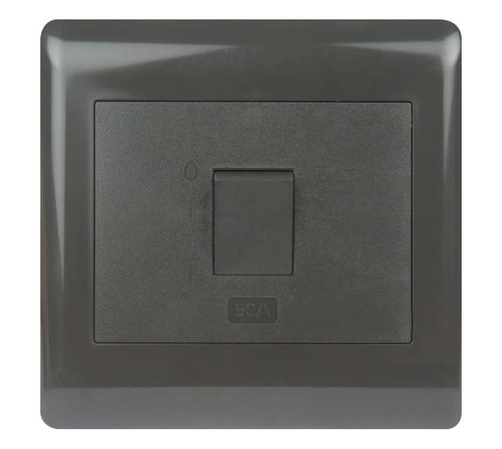 Design House 50A Isolator - Charcoal (100 x 100mm)