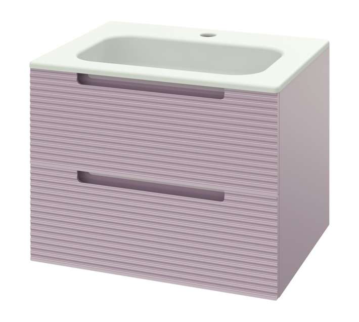 Luximo Design 2 Drawer Cara Vanity Cabinet - Pink (610mm)