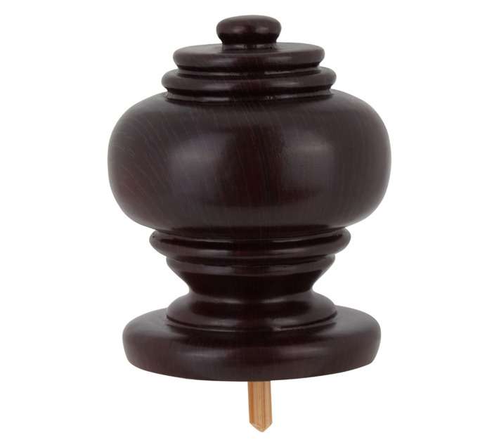 Shiraz Finial Elizabeth - Mahogany (85mm)