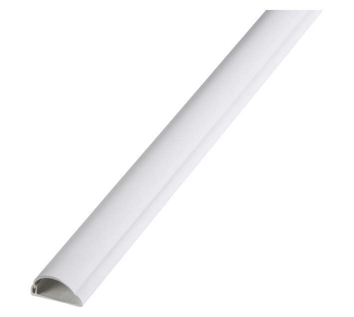 D Line Trunking White 1/2 Sphere 2m (30mm x 15mm)