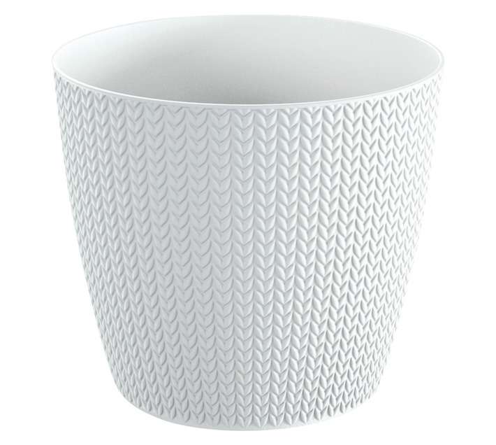 Prosperplast Wheaty Pot - White (218 x 218 x 193mm)