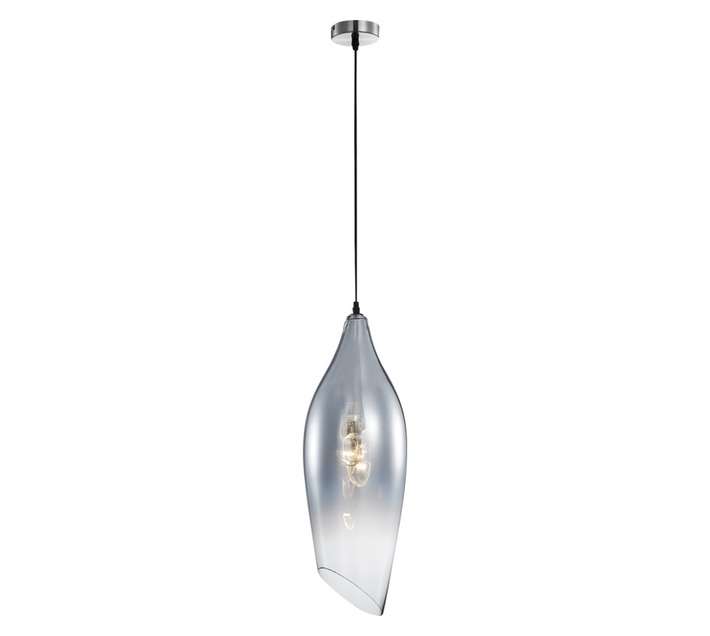 Bright Star Lighting Large Smoke Glass Pendant (60W)