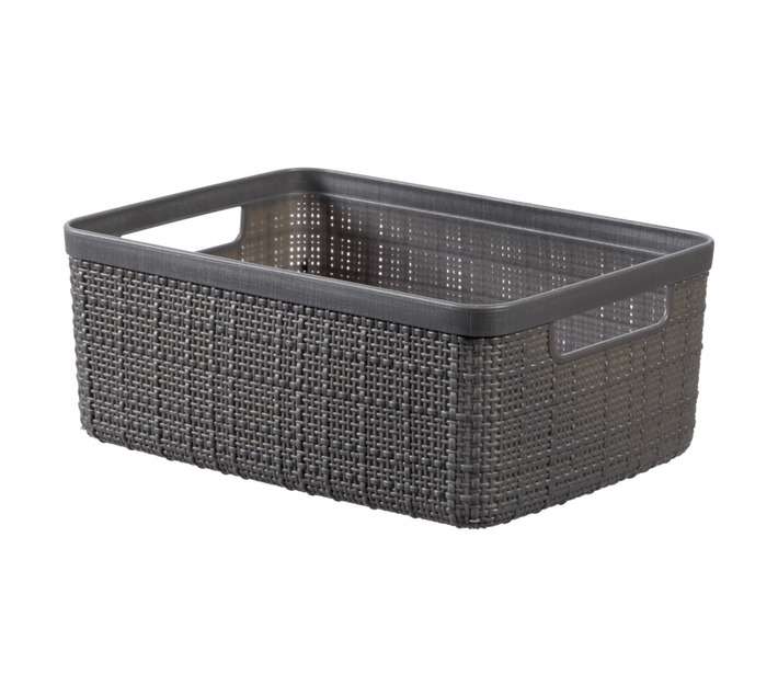 Curver by Keter Jute Small Basket - Grey (200 x 265 x 105mm)