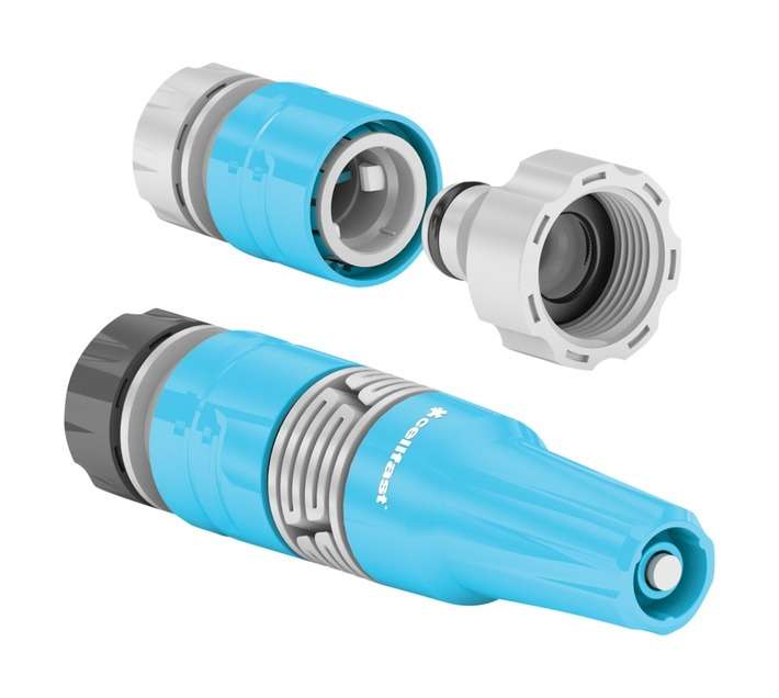 Cellfast 50-710 Adjustable Hose Nozzle Set - Blue/Grey (19mm)