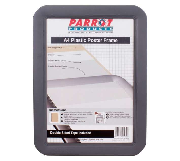 Parrot Products BG4004 Plastic A4 Slide-In Poster Frame