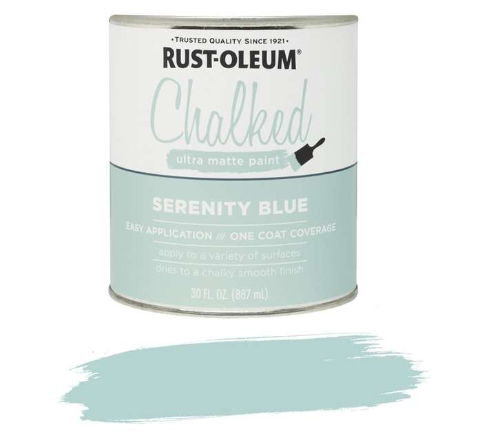 Rust-Oleum Chalked Ultra Matte Paint - Serenity Blue (887ml)