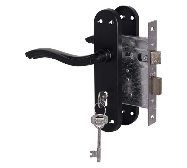 Yale Onda 3 Lever Door Lock Set - Black