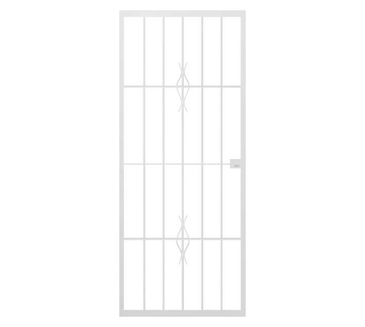 Xpanda Econo 536156 Scroll Lock Gate - White (770 x 1950mm)