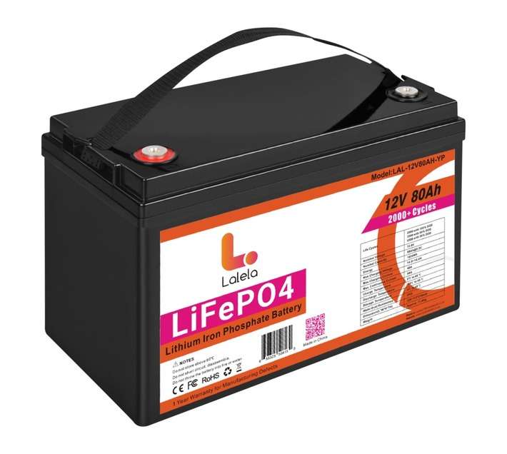 Lalela LAL-12V80AH Lithium Iron Battery (12V)