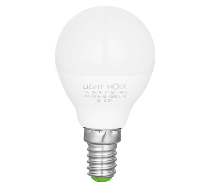 Lightworx LED Golf Ball 5w E14 - Warm White
