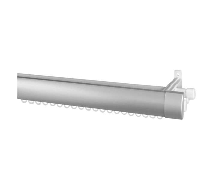 Design House 40mm Double Rod and Track - Metallic Silver (1500mm)