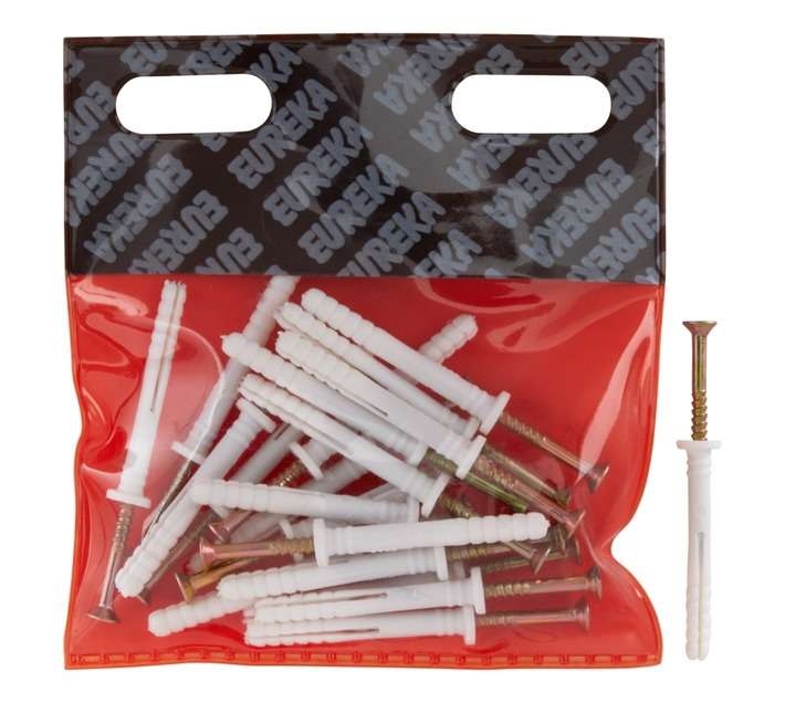 Eureka 6Q50 5 x 45mm Nail In Rimmed - White (20 Pack)