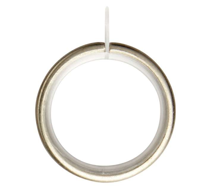 10 x Metal Rings - Brushed Silver (25mm)