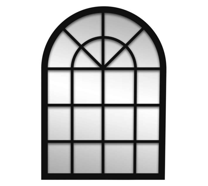 Design House Arch Mirror - Black (1200 x 600mm)