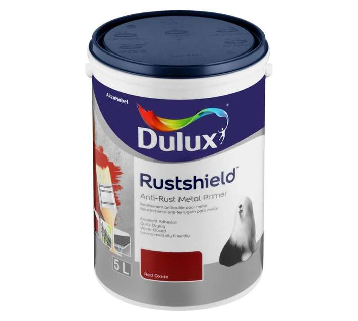 Dulux Rustshield Anti-Rust Metal Primer - Red Oxide (5L)