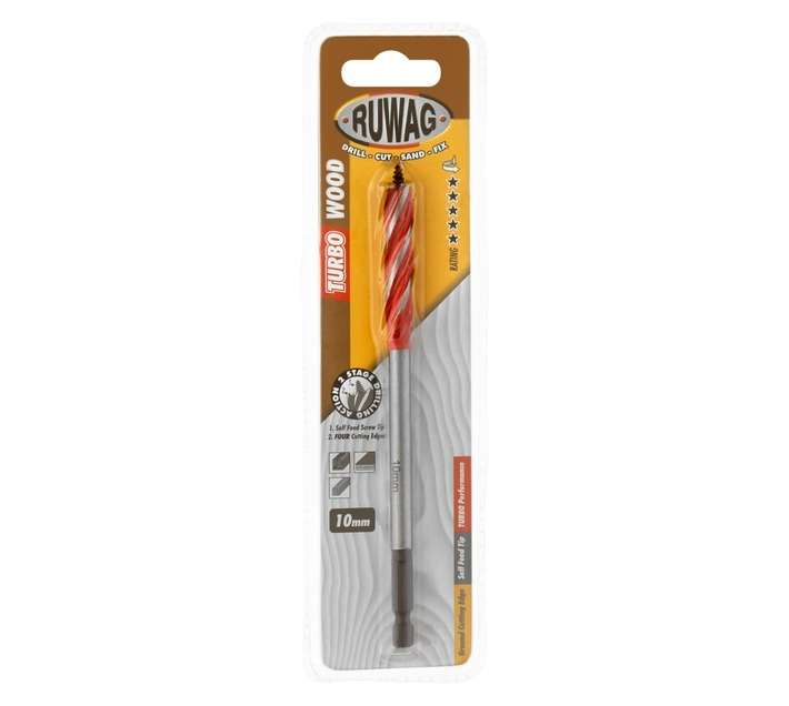 Ruwag 10mm Turbo Wood Drill Bit
