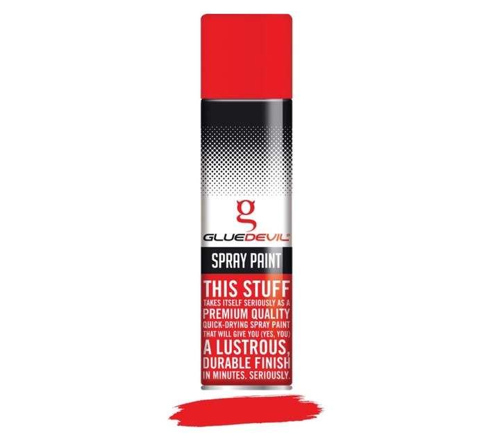 Glue Devil Spray Paint - Fire Engine Red (300ml)