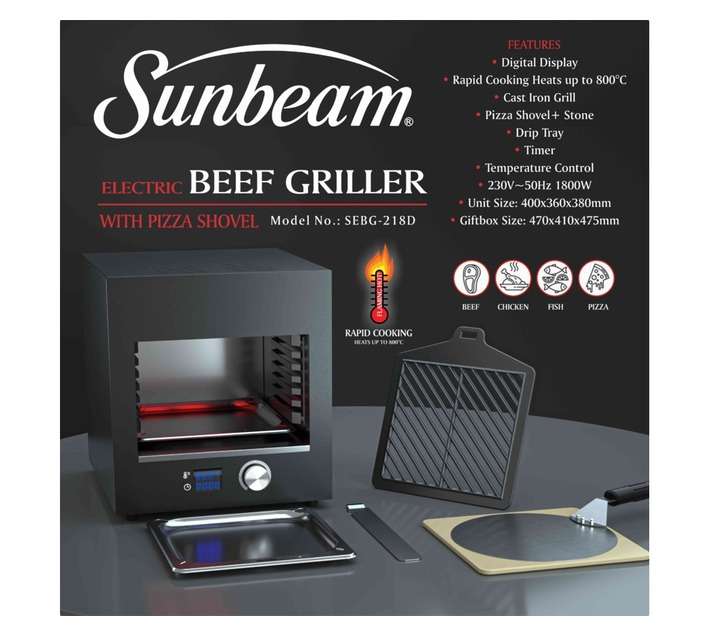 Sunbeam Electric Grill - Black (1800W)