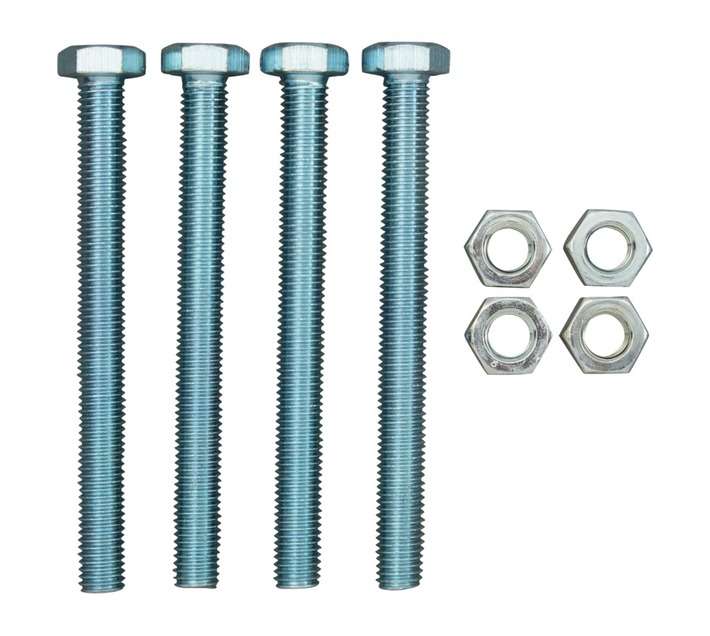 Eureka 12 x 125mm Galvanised Screw and Nut Set (4 Pack)