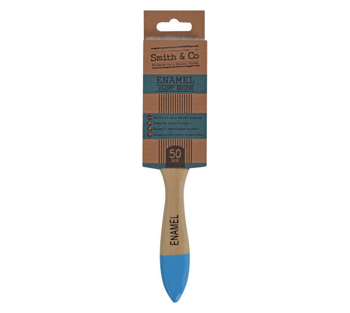 Smith and Co Enamel Paint Brush - Blue (50mm)