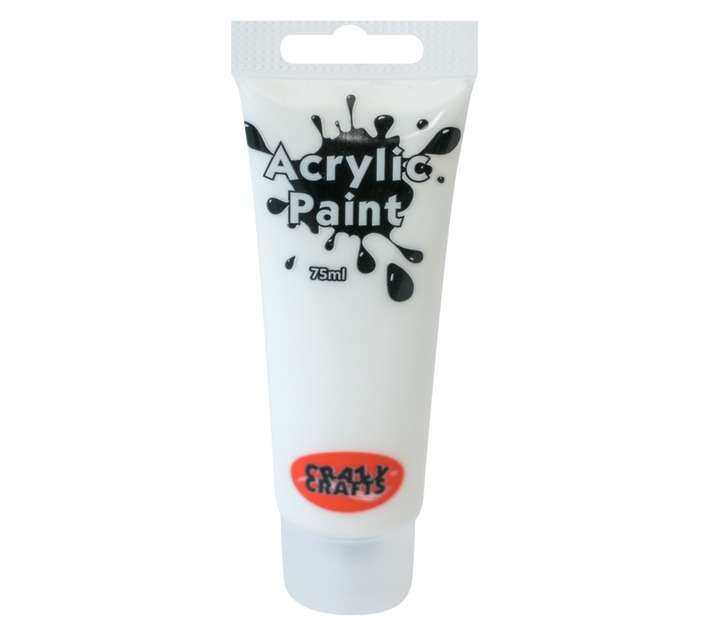 Acrilex Craft Acrylic Paint - White (75ml)