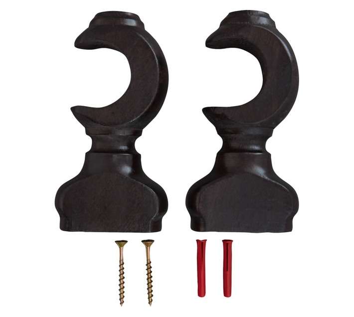 Single Bracket - Dark Stain (34mm)