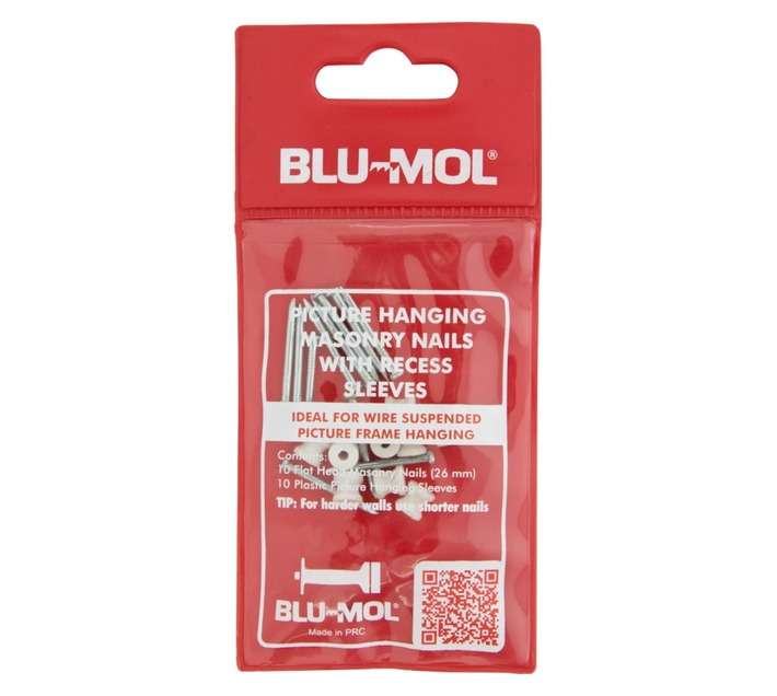 Androware Nail and Recess - Red 26mm (20 Piece)