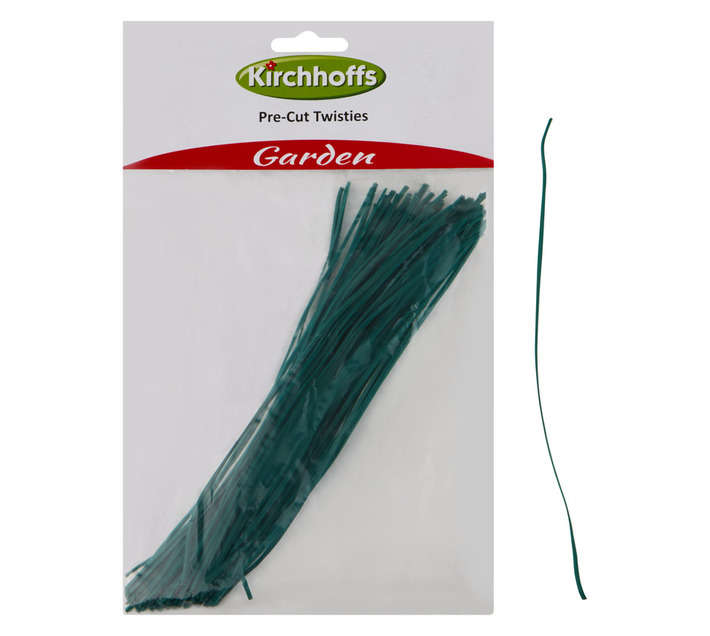 Kirchhoffs TD107 Pre Cut Twist Ties - Green