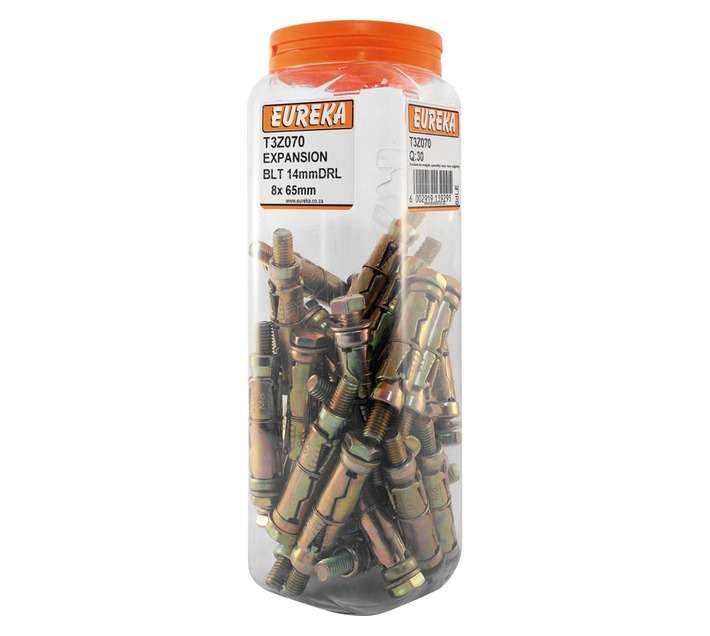 Eureka 14mm DRL 8 x 65mm Expansion Bolt (30 Pack)