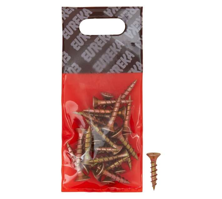 Eureka 25 x Full Thread Chipboard Screws (5 x 25mm)