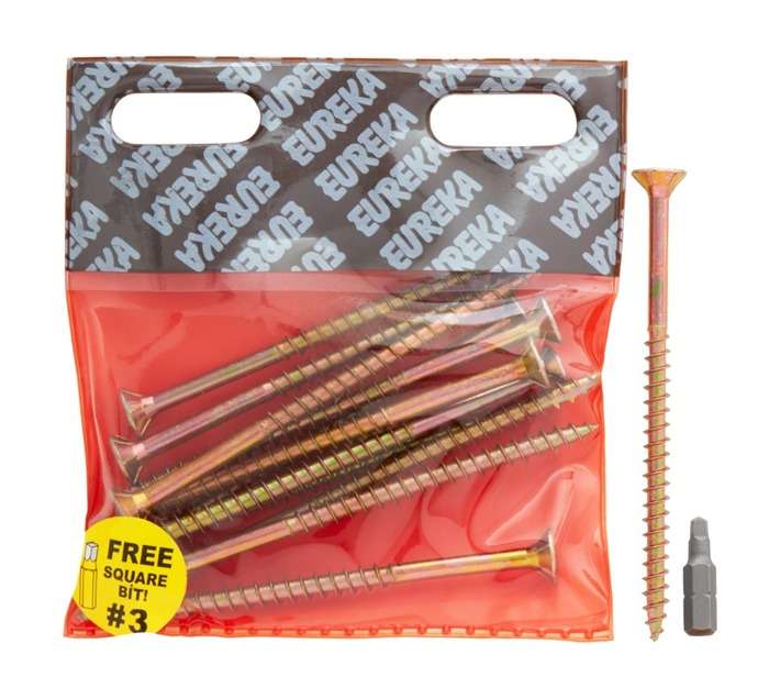 Eureka 1FG90U 6 x 100mm Cut Screw Smooth Shank (12 Pack)