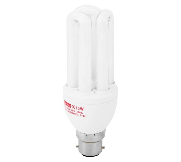 Eurolux B22 3U Compact Fluorescent - Warm White (15w)