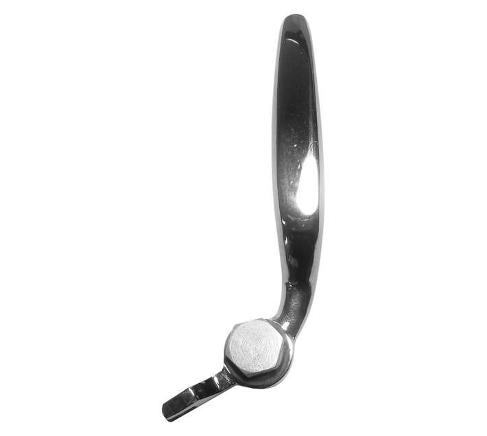 Euro Brass Window Casement Handle - Chrome Plated (Left hand)