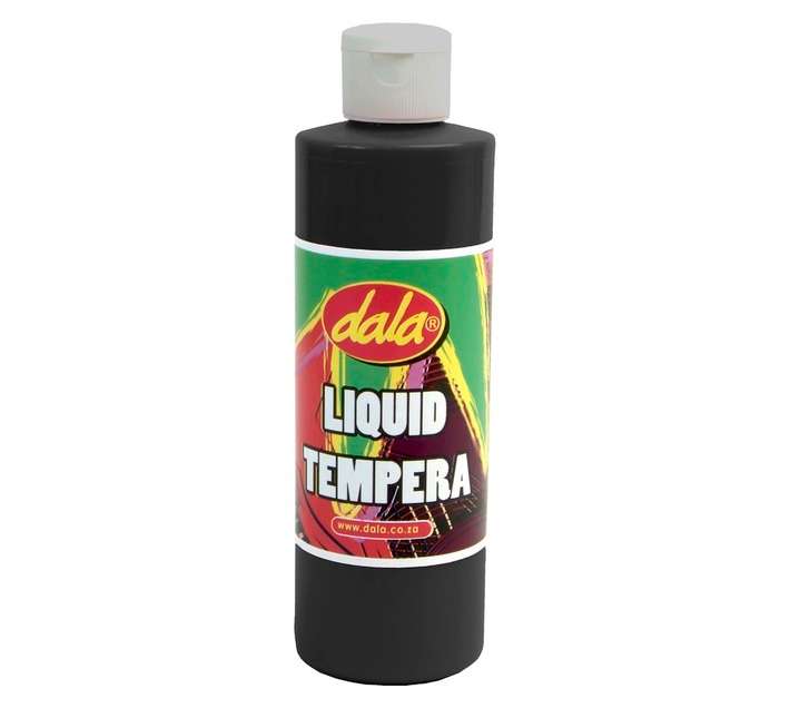 Dala Liquid Tempera Paint - Black (500ml)