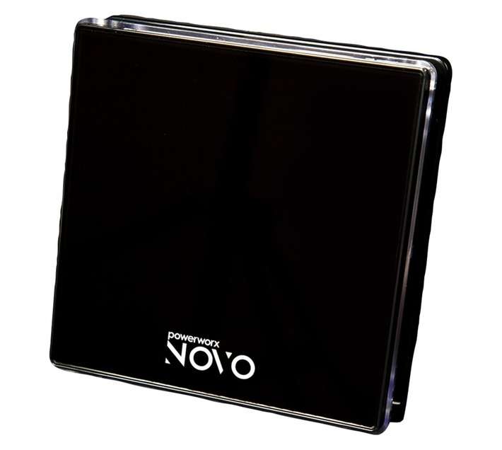 PowerWorx Novo 4 Inch Square Ectractor Fan - Silver