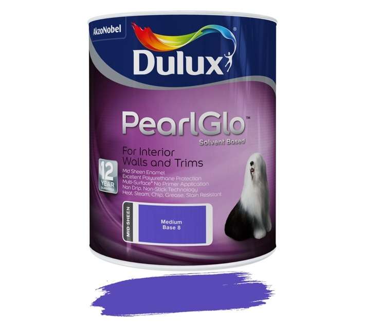 Dulux Pearlglo Solvent Based Medium Base 8 (1L)