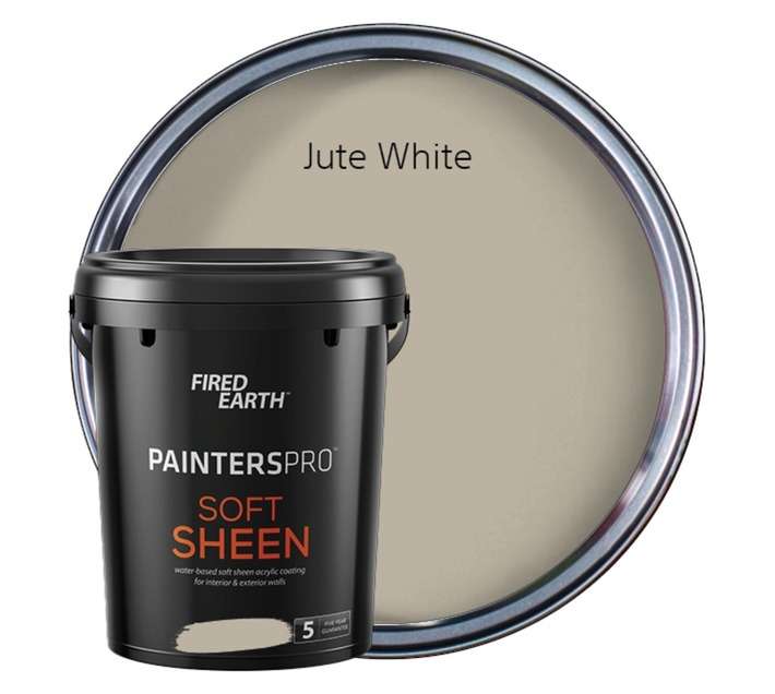 Fired Earth Painters Pro Soft Sheen - Jute White (20L)