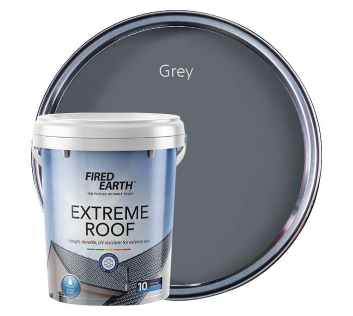 Fired Earth Extreme Roof Acrylic - Grey (20L)
