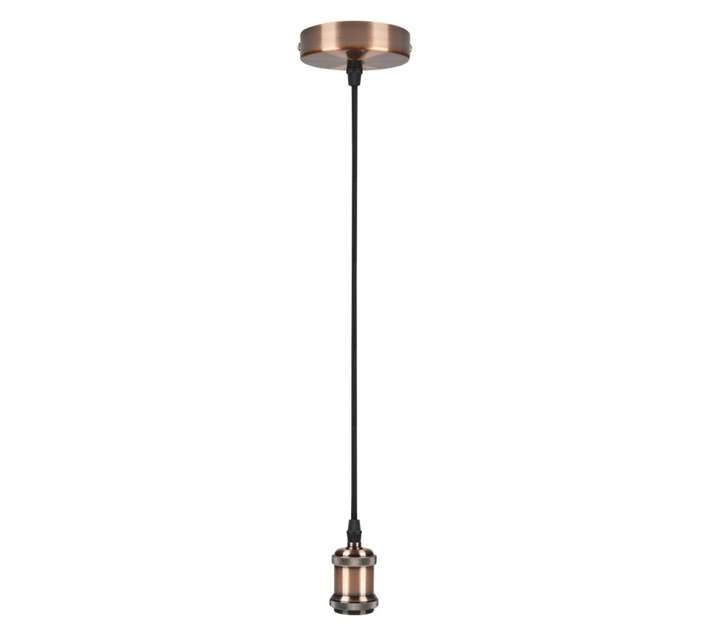 Design House Lamp Holder Cup and Cord - Rose Gold