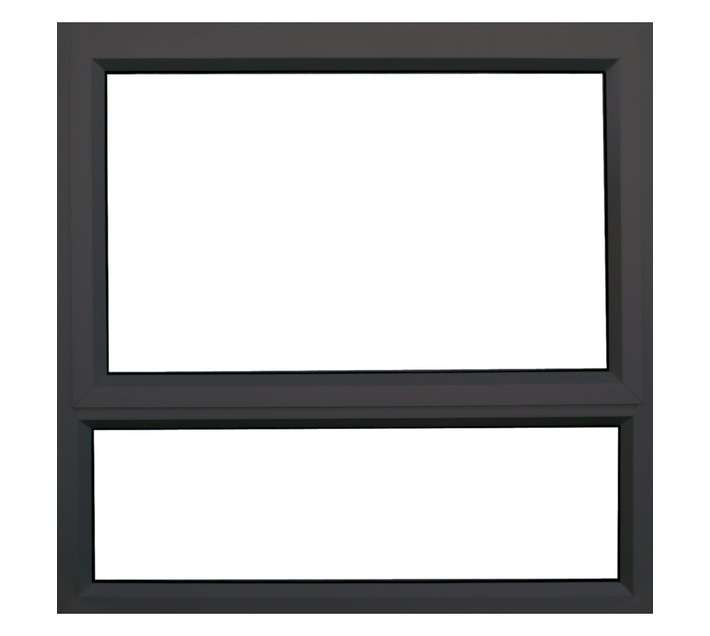 Kenzo 28mm Obscure Glass Aluminium Window - Bronze (900 x 900mm)