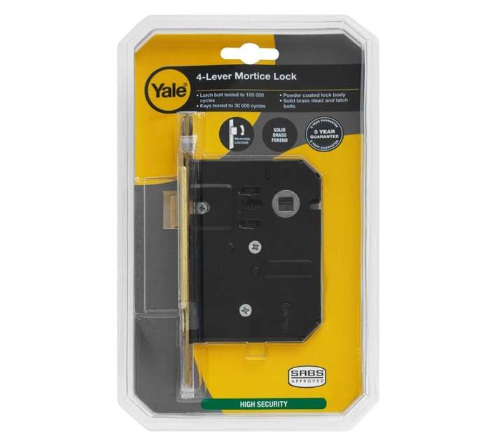 Yale 4 Lever Lock Body (Brass)