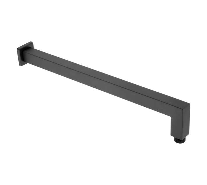 MacNeil Triumph Long Square Heavy Shower Arm - Black (400mm)
