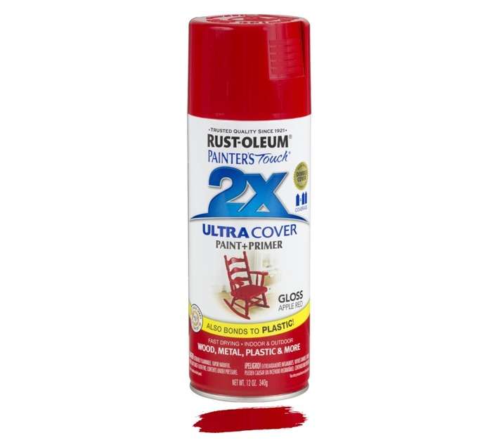 Rust-Oleum Spray Paint Touch 2X Ultra Cover - Gloss Apple Red (340g)