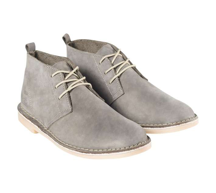 Bata Mens Nubuck Safari Shoe - Charcoal (Size 8)