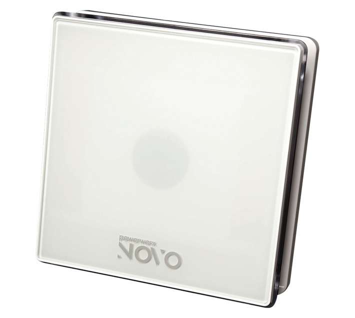 PowerWorx TG 4 Inch Square Extractor Fan with LED - White