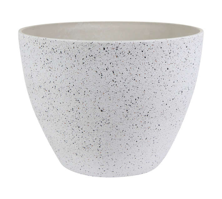 TS Cera-Mix Nova Terrazzo Pot - White (220 x 220 x 170mm)