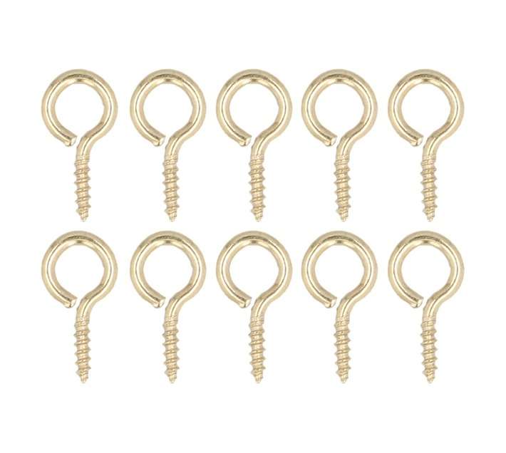 Dejay Screw Eyes Number 0 - Yellow (10 Pack)