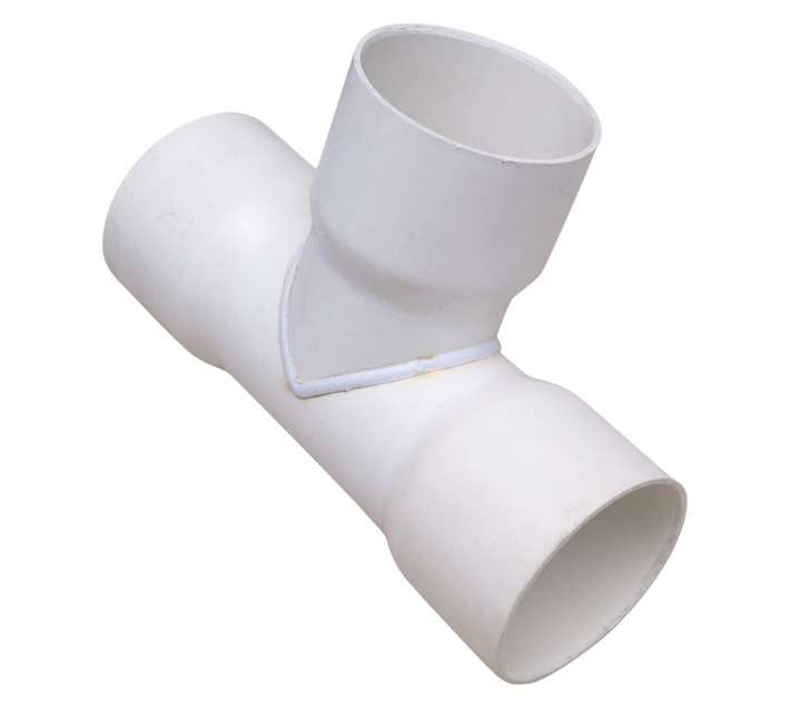 Splashworks Rainwater Downpipe Tee - White (80mm)