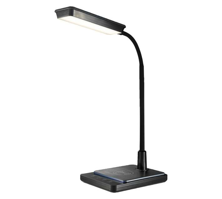Bright Star Lighting Wireless Charging Table Lamp - Black (8W)